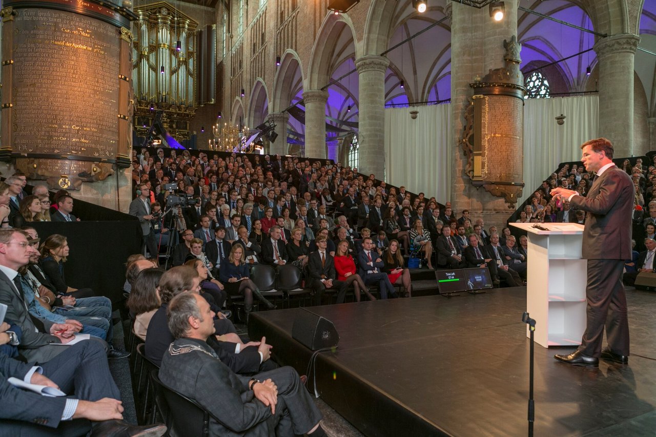 Evenement met tribunes - Pieterskerk Leiden