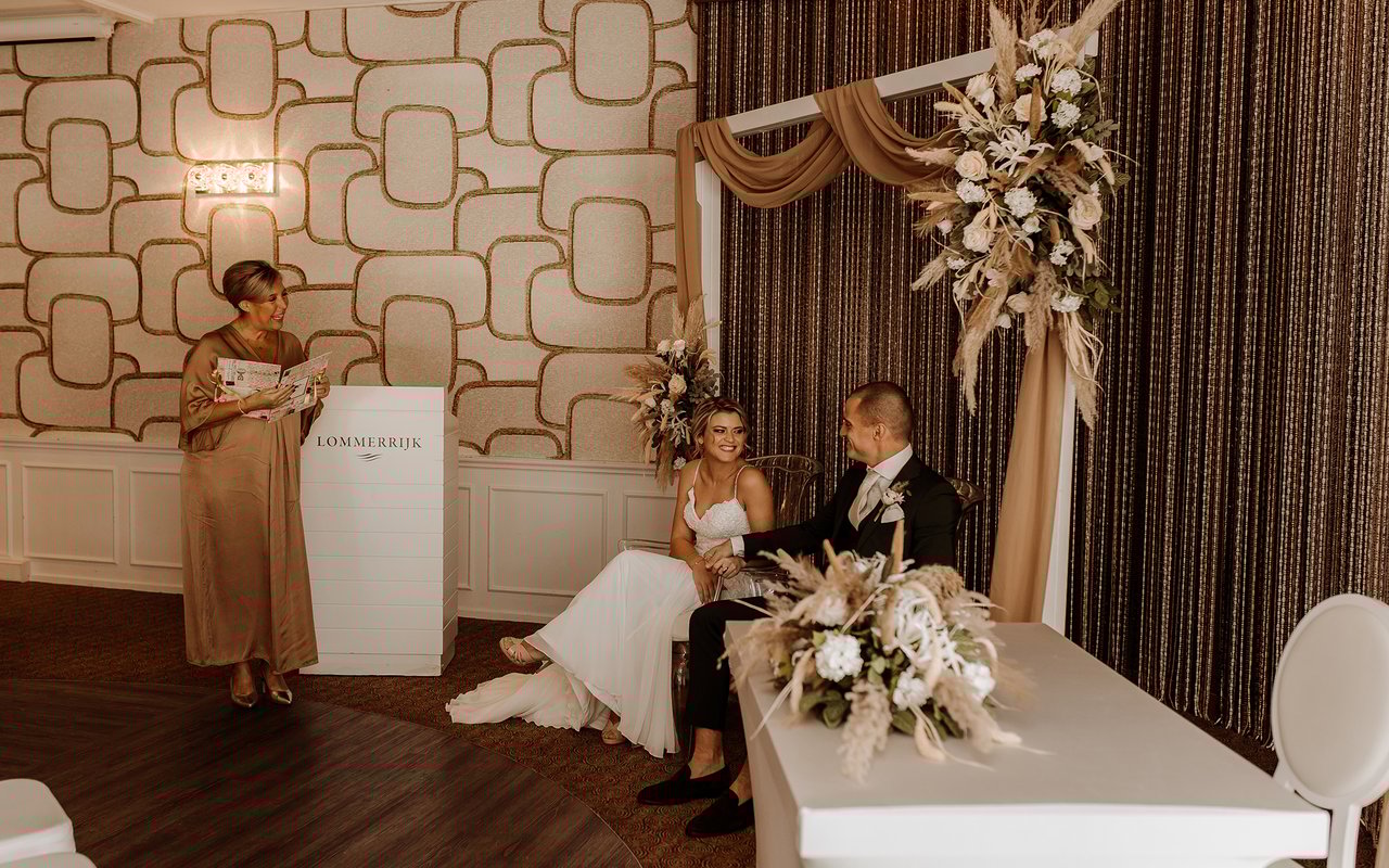 Huwelijksceremonie in de Terraszaal