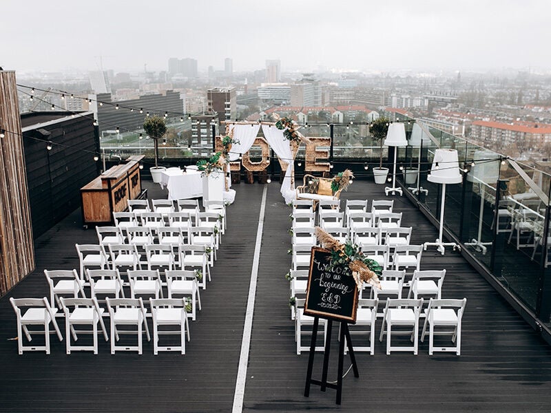 Rooftop ceremony 