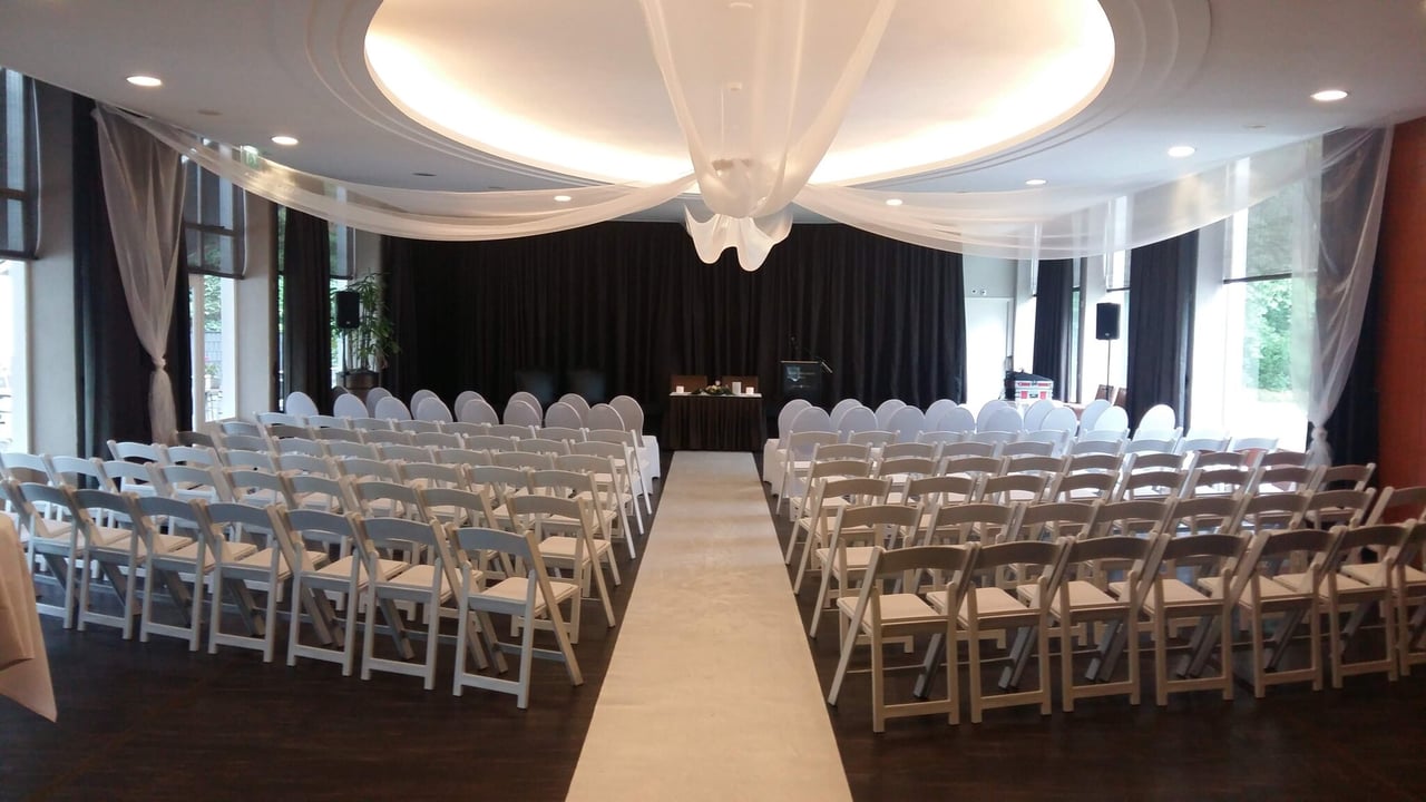 Ceremonie opstelling in de Calluna zaal