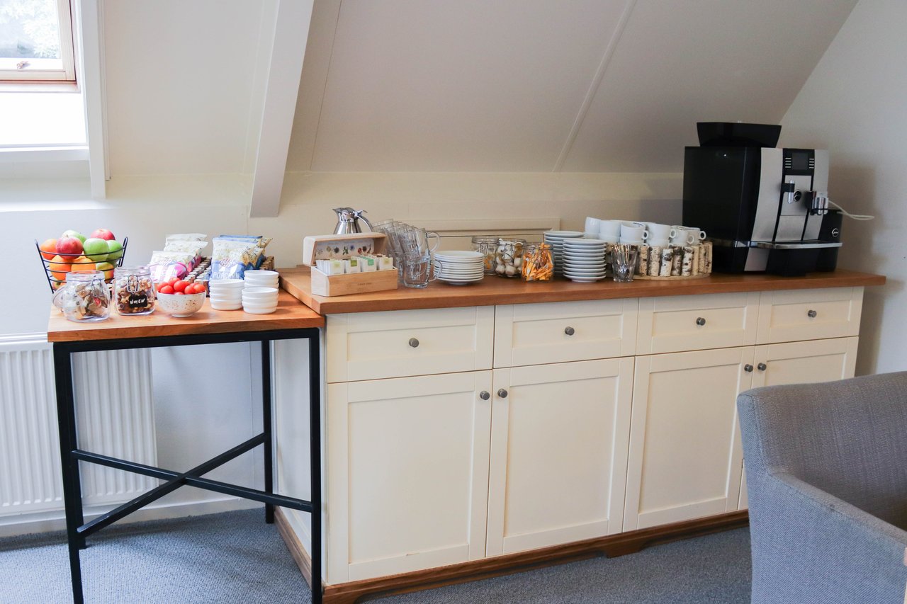 Espressomachine en vergadersnacks