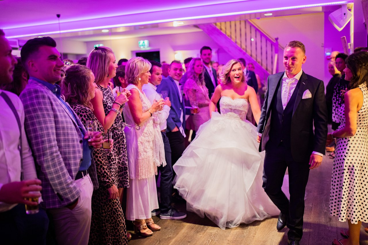 Entree tijdens feestavond op Landgoed Tespelduyn
