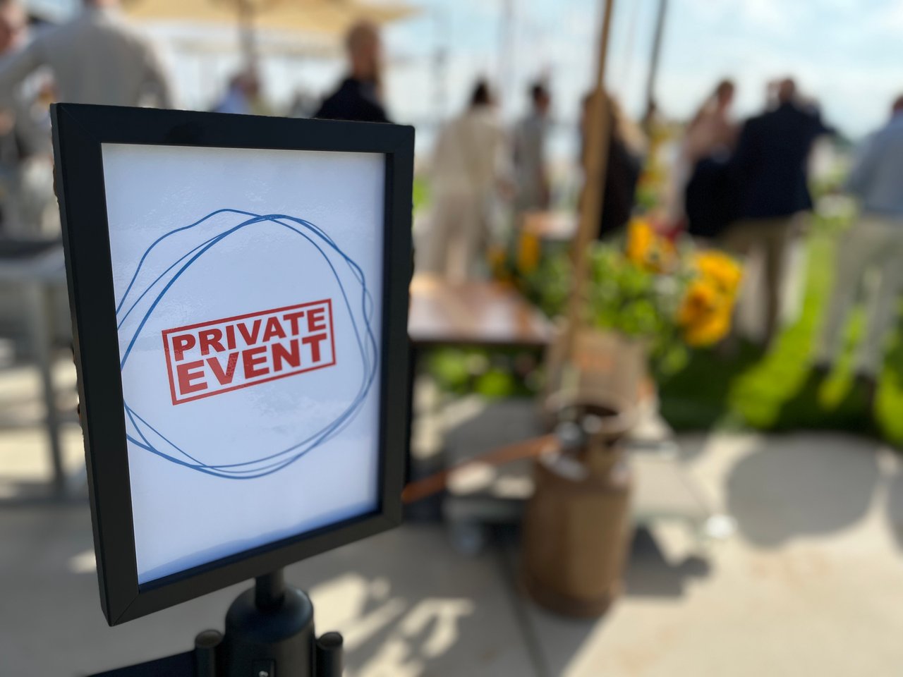 Private bedrijfsevent met terras