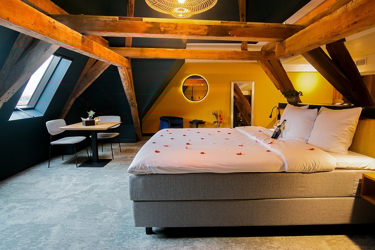 Romantische bruidsuite in Hotel Marktstad Schagen