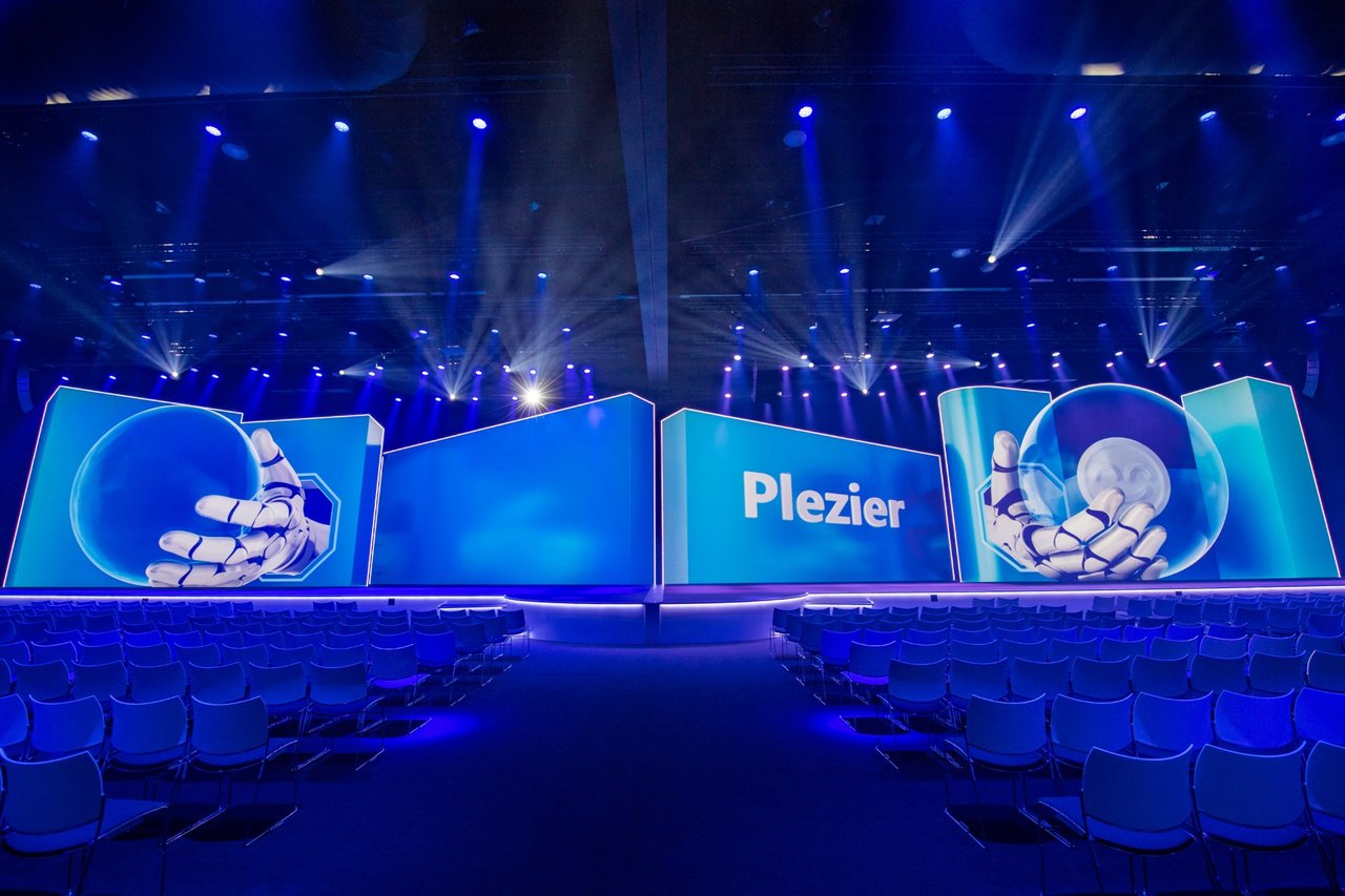 45 meter breed 3D projectiedecor