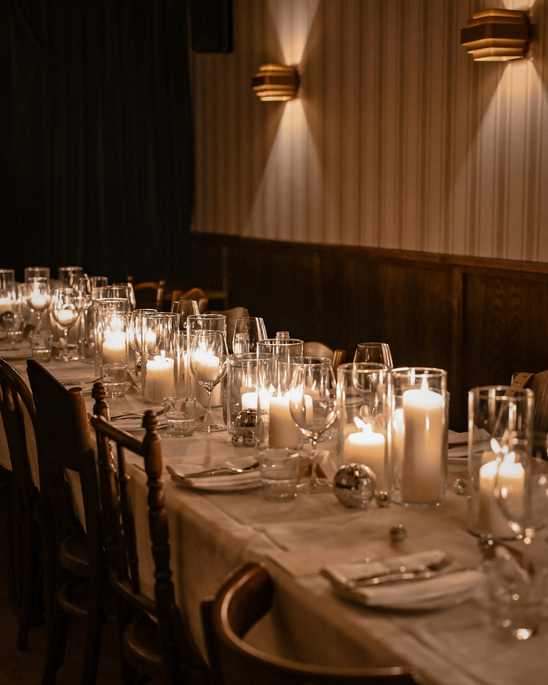 Tafel opstelling en decoratie in private dining