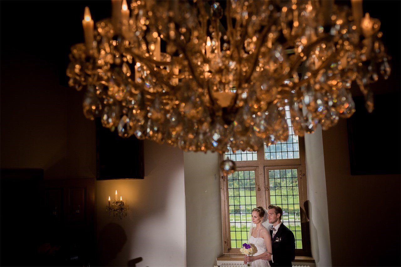 Bruidsreportage in het kasteel