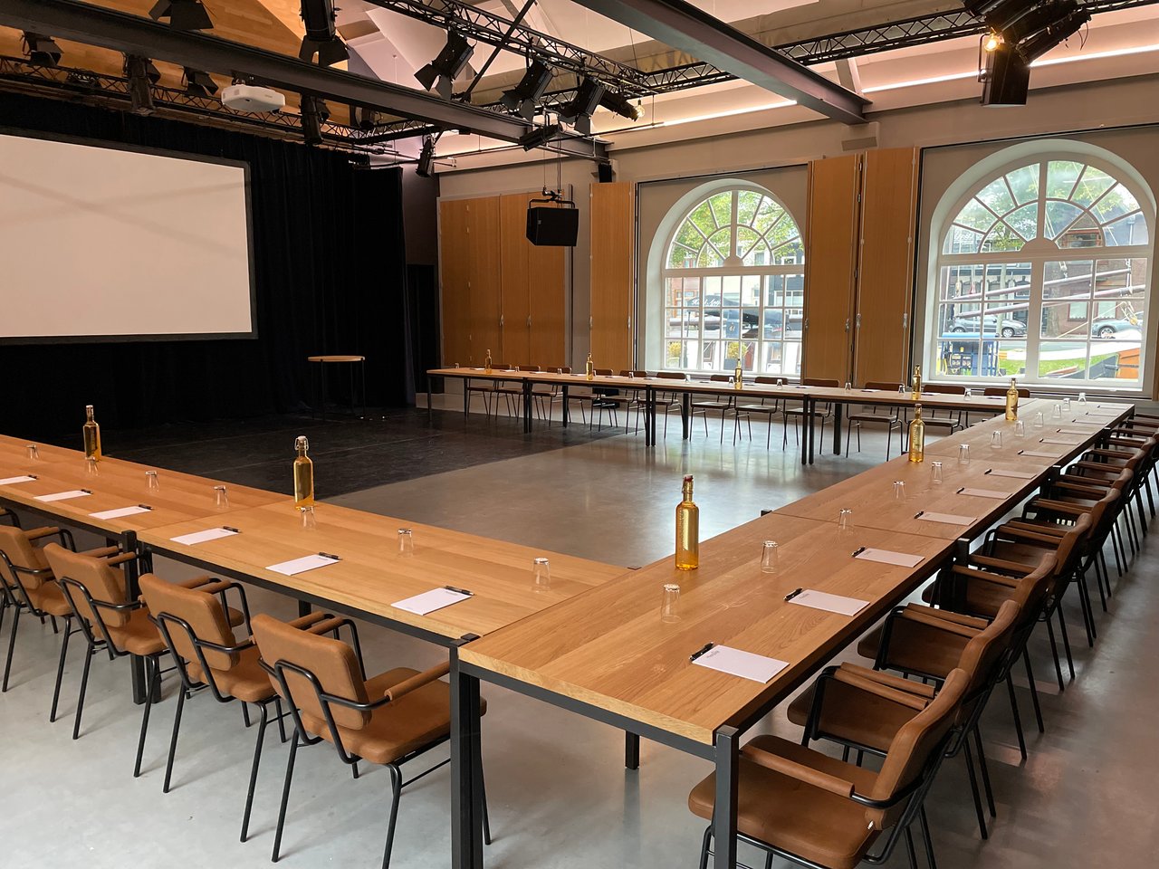 Kleine zaal U-vorm vergadering