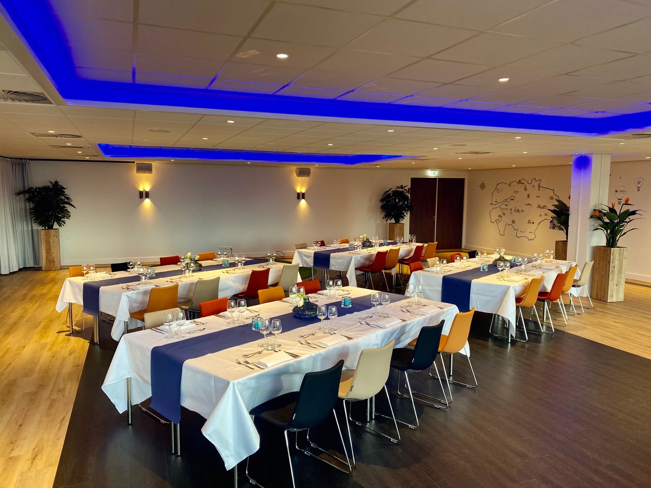 Dineren aan lange tafels: ook dat is mogelijk in de 3e Helft