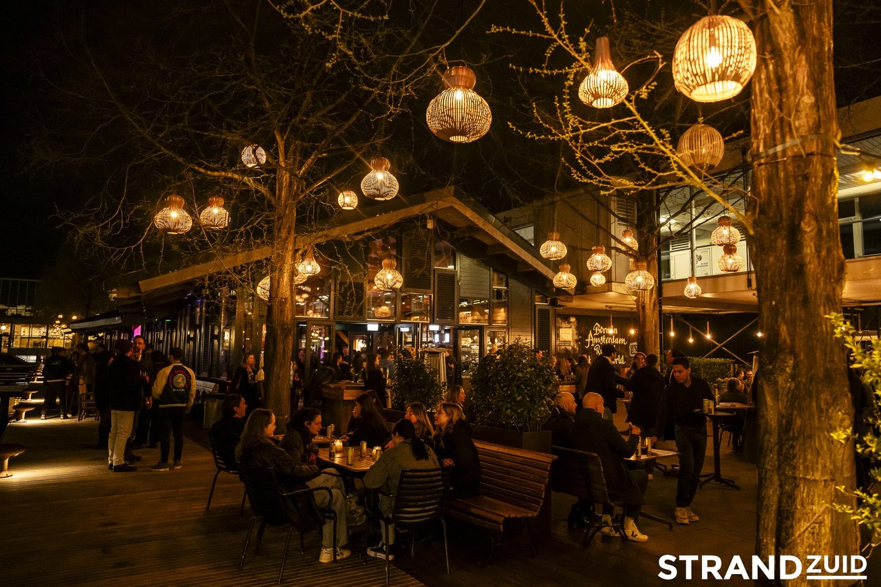 Zuidpool winter terras