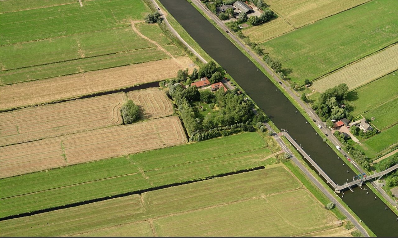 luchtfoto buitenplaats Vijverschie