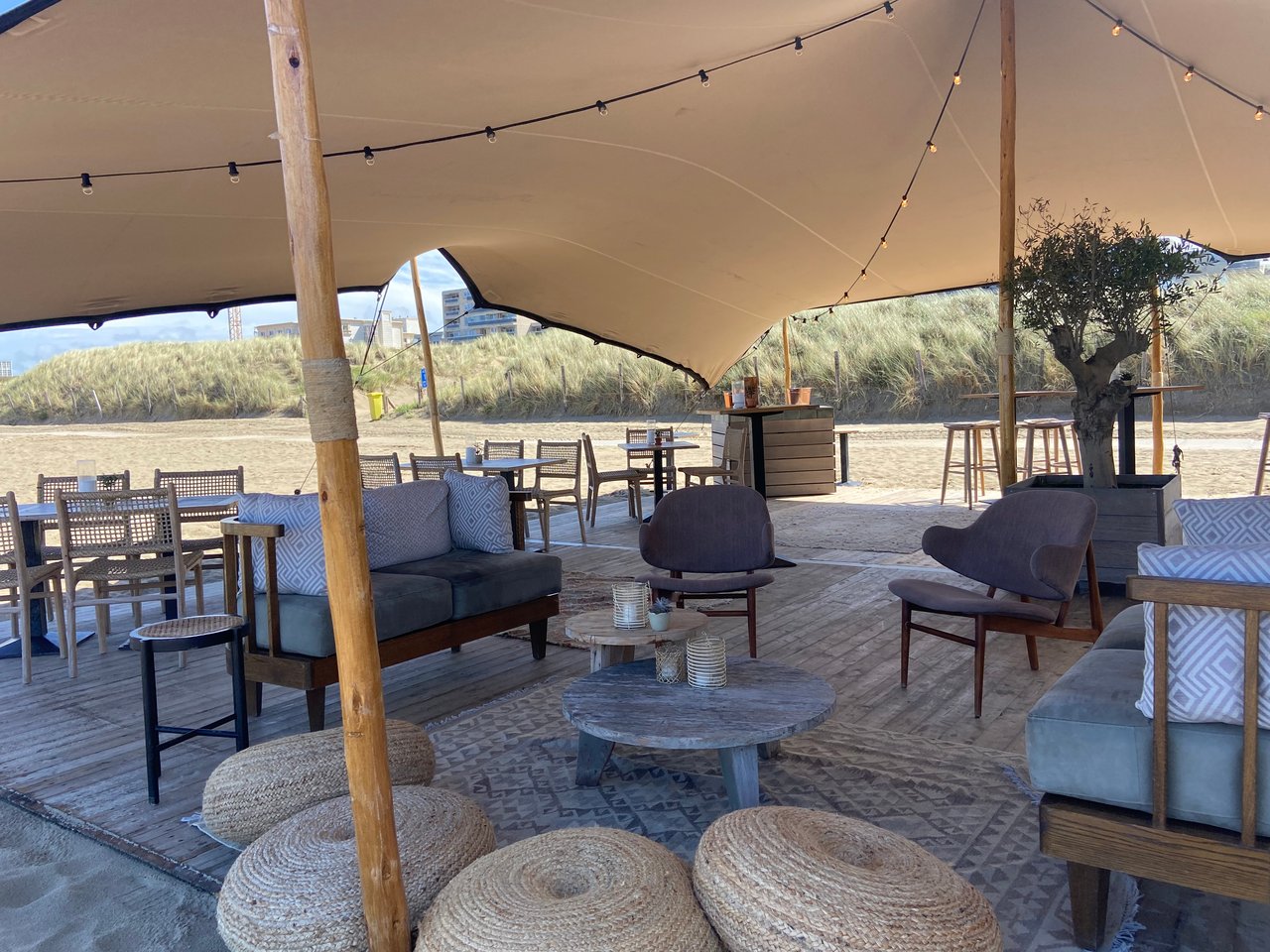 Interieur flex-tent strand