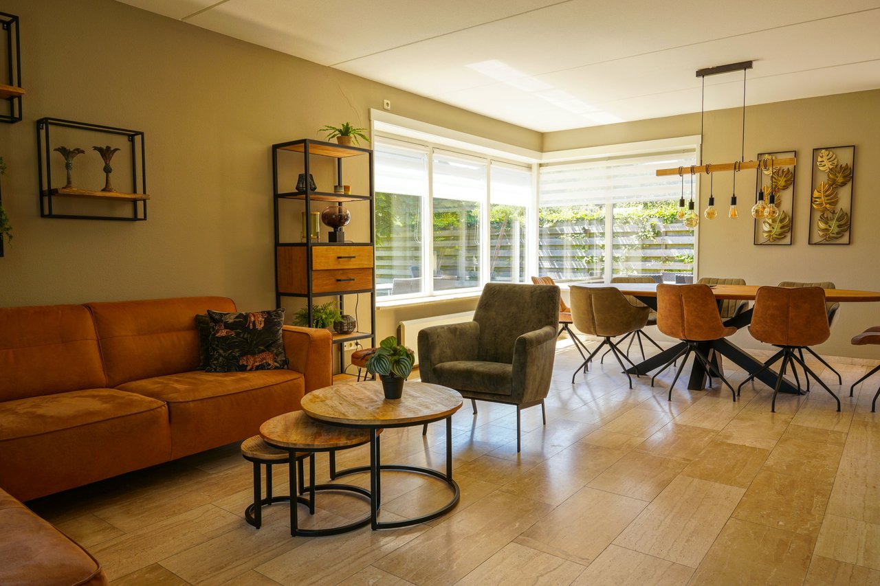 Woonkamer vakantievilla