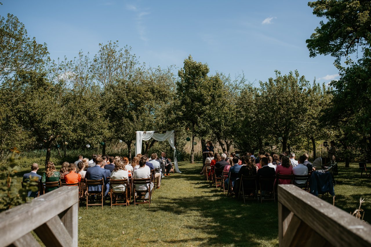 Ceremonie op het Kasteeleiland, onze boomgaard