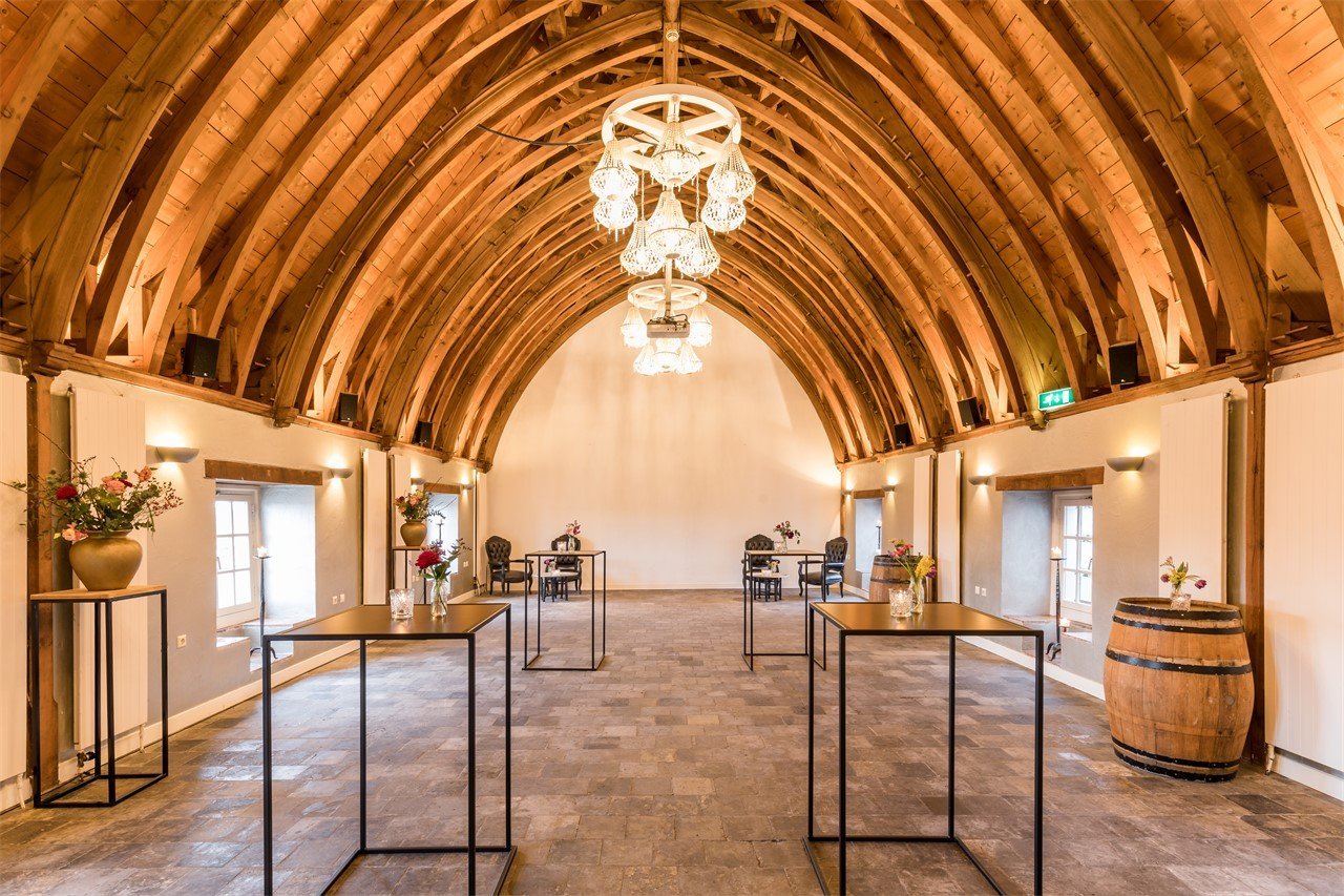 Ridderzaal met receptieopstelling