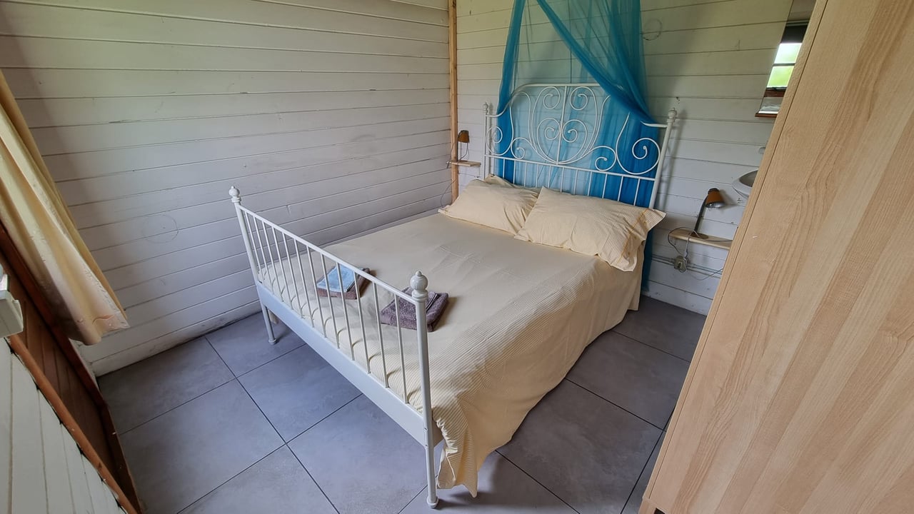 Eerste slaapkamer Chalet Beppe