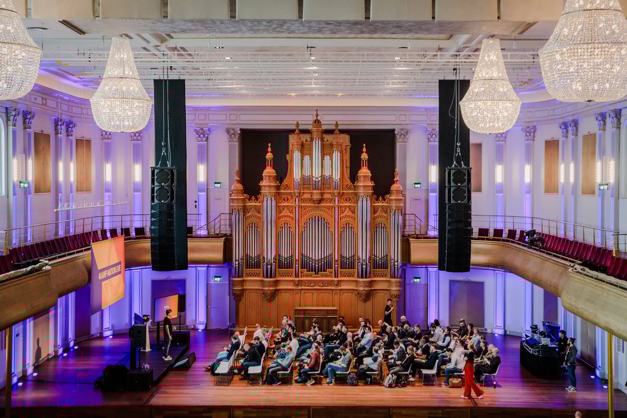 Subsessie op podium Grote Zaal