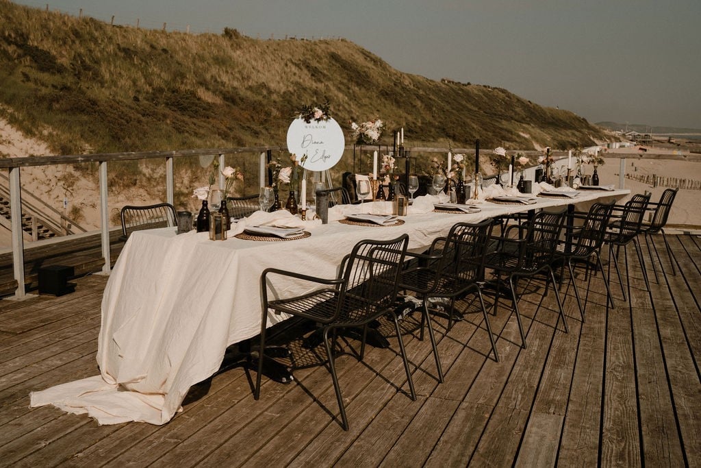 Diner dakterras Beachclub Zuiderduin