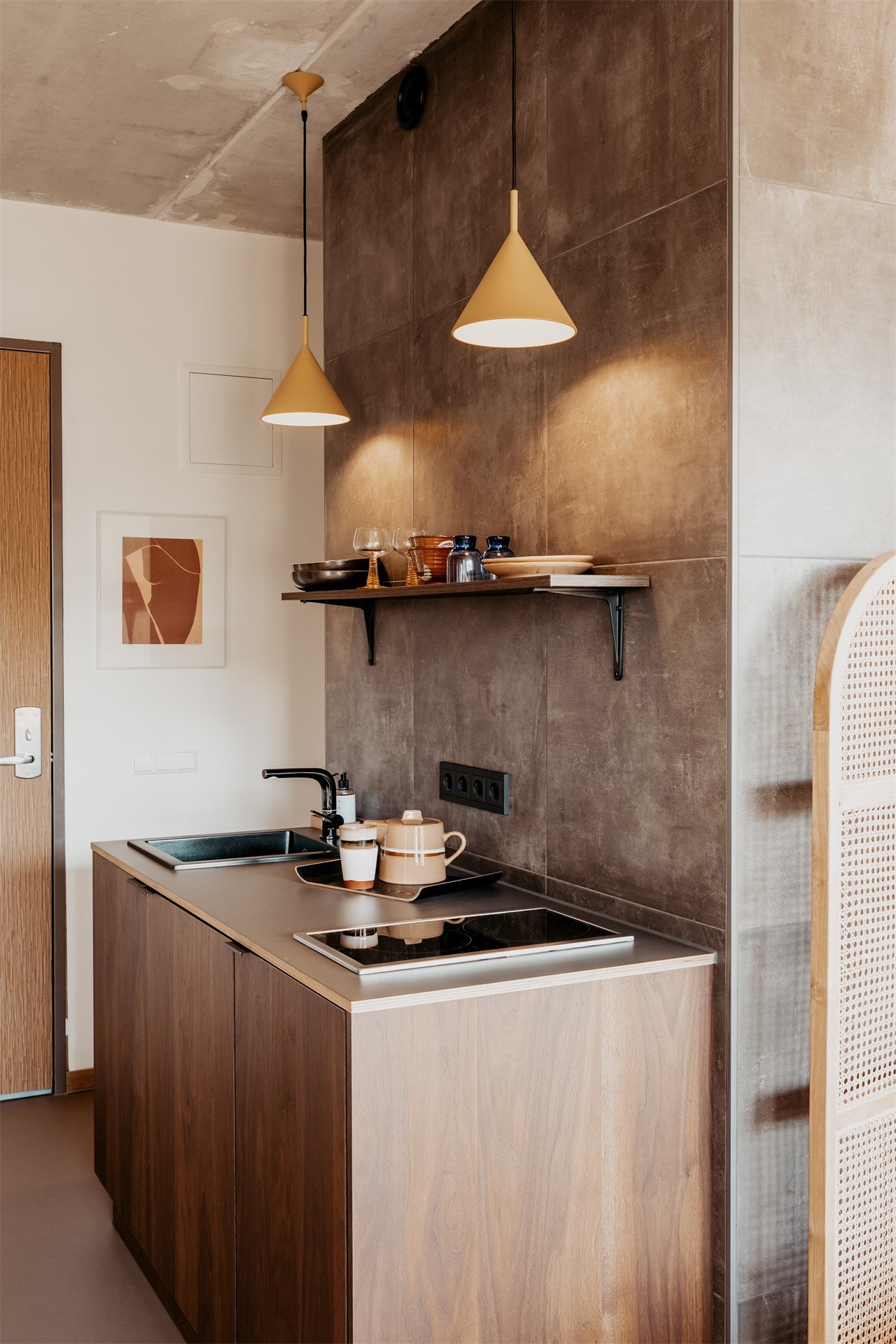 Hotelkamer Zoomers Kitchenette