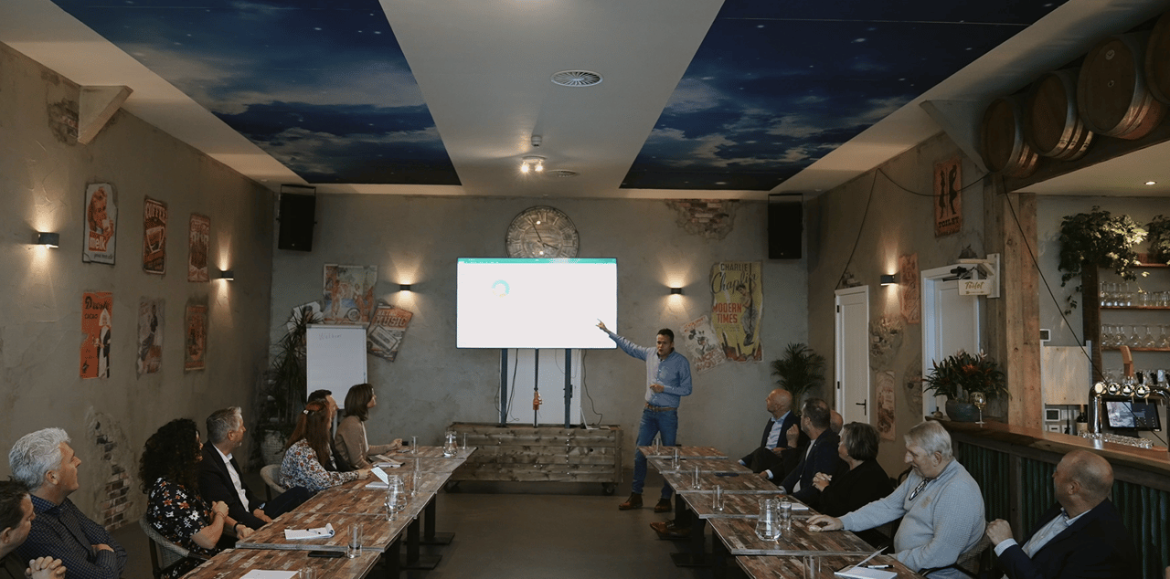 Presentatie met scherm