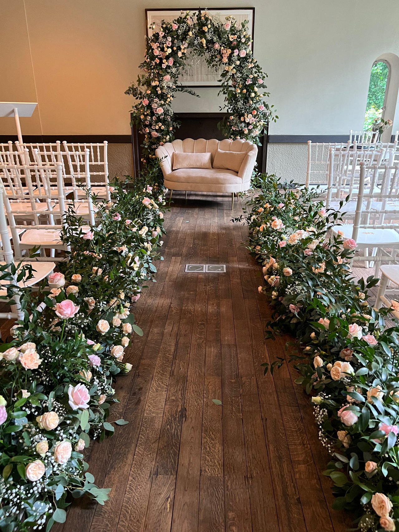 Ceremonie opstelling villa kamer 1