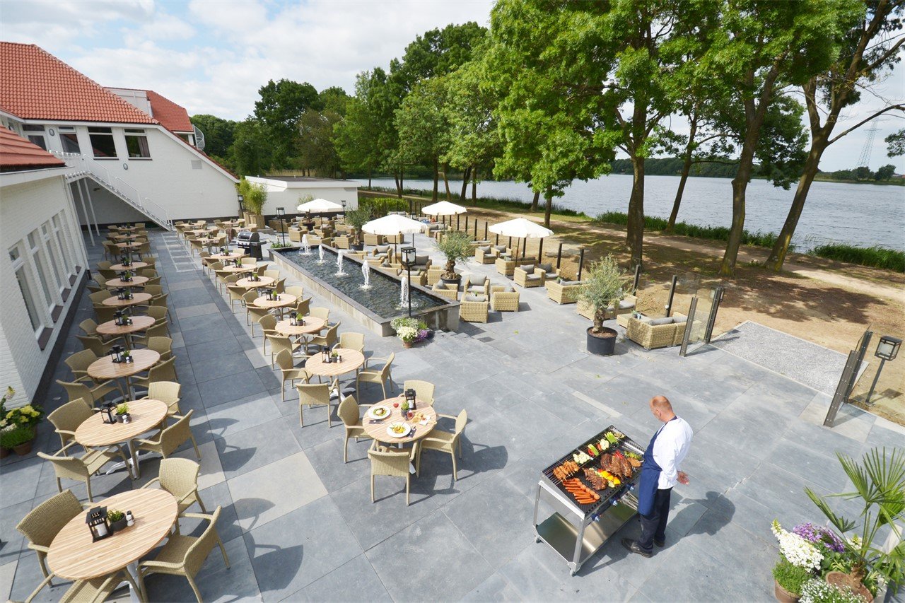 Terras met bbq