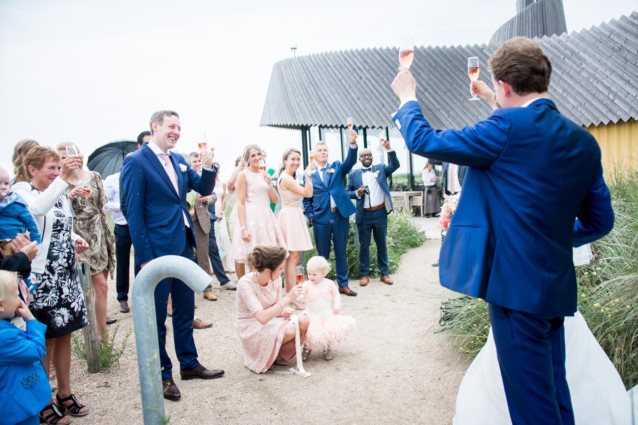 Cheers to the happy couple!