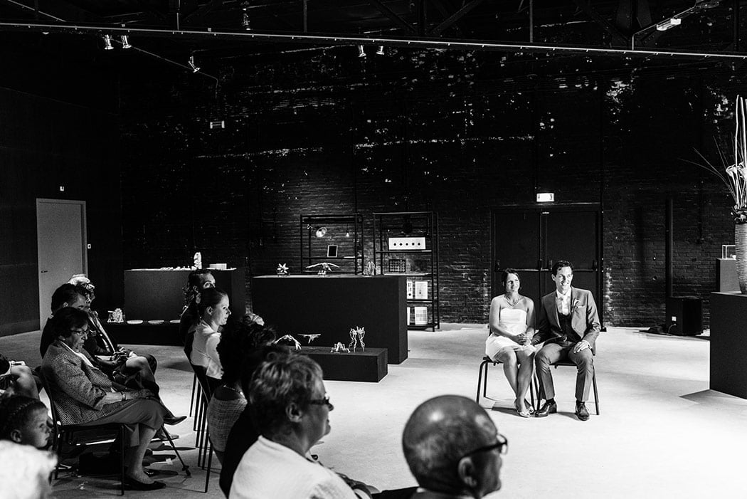 Ceremony setting - Zaal/space: Garage