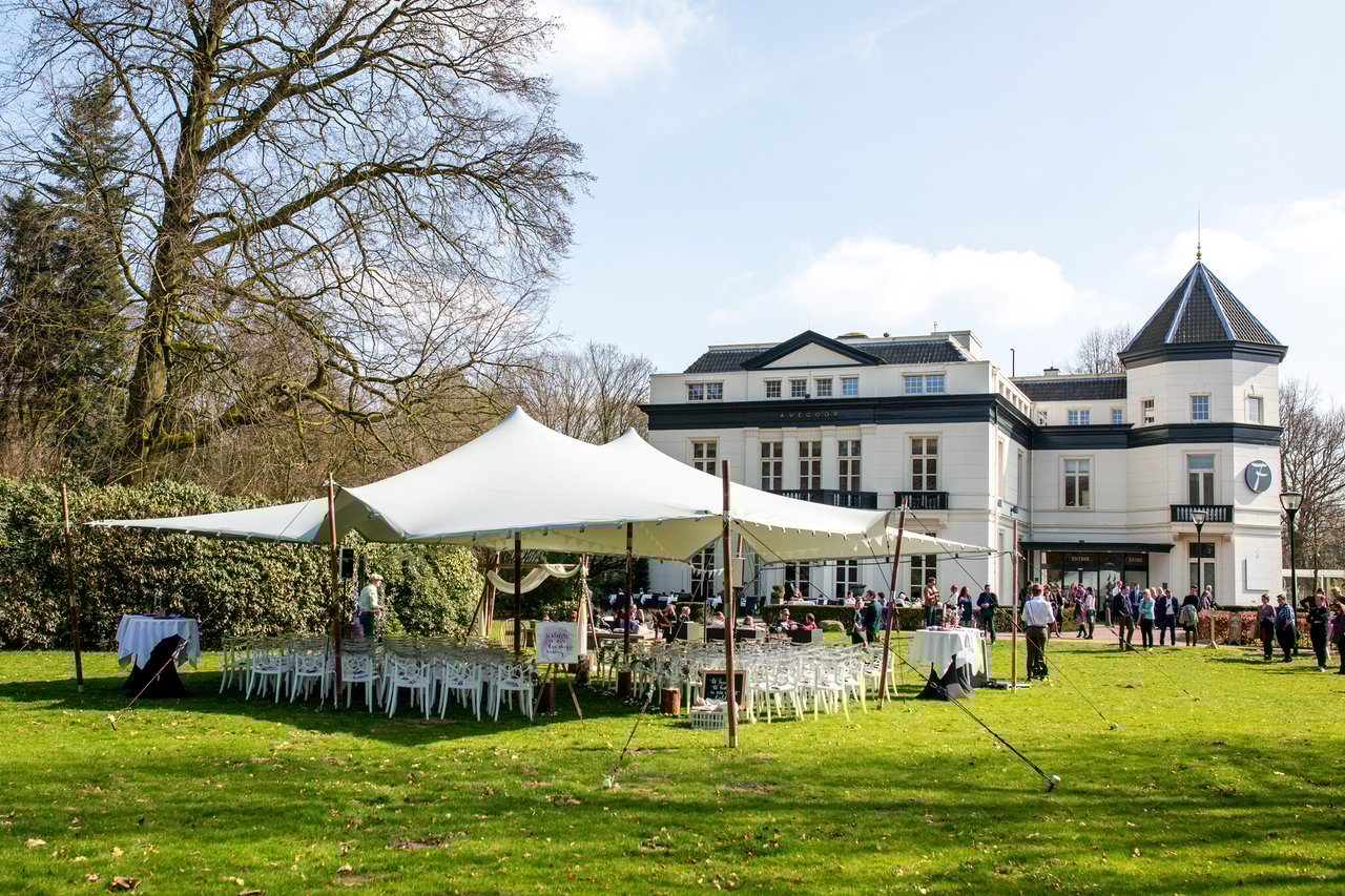 Buiten bruiloft landgoed