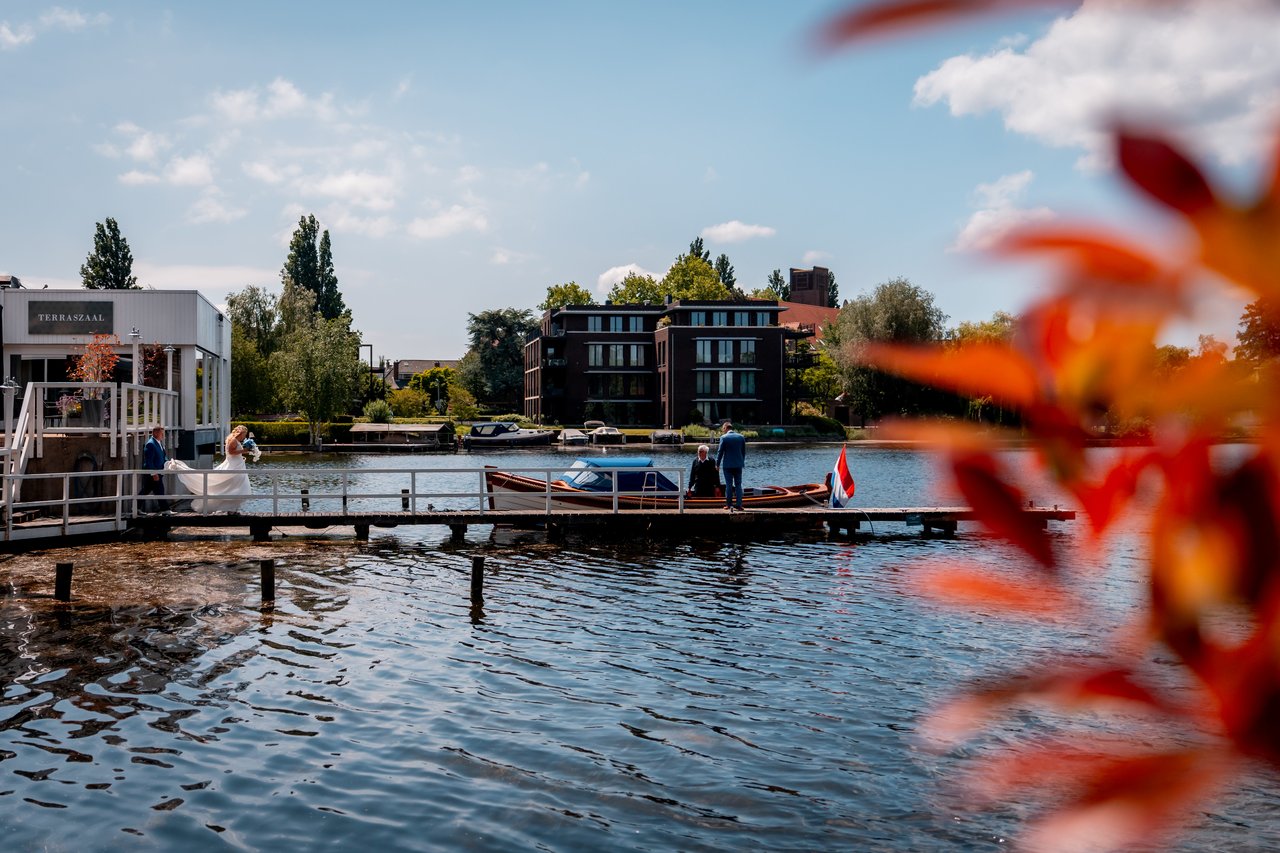 Aankomst met de kapiteinssloep