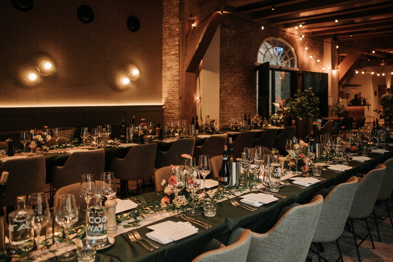Dineropstelling in restaurant De Wapenkamer