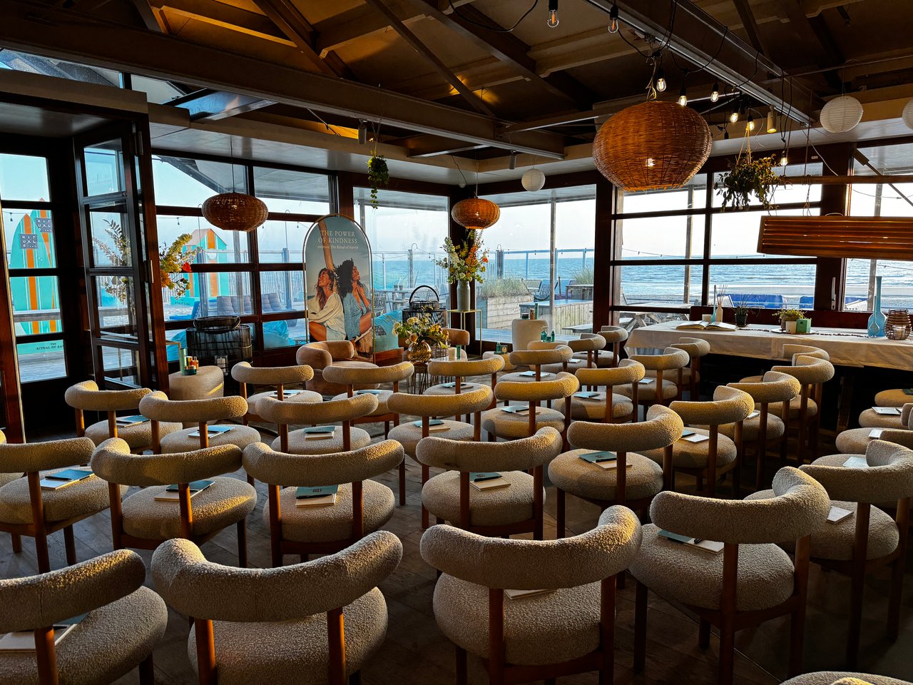 Privé zaal met eigen terras op het zuiden