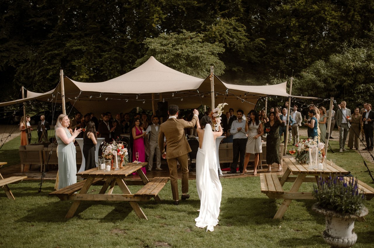 Stretchtent bruiloft Huis Te Eerbeek