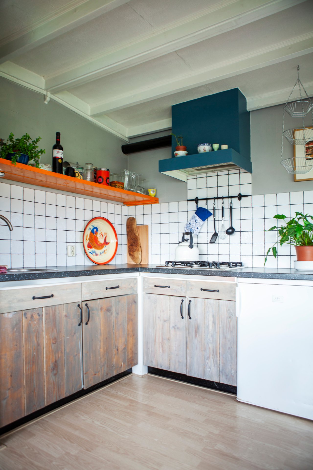 keuken blauwe huisje