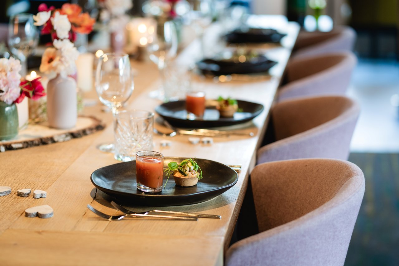 Trouwen dinertafel amuses