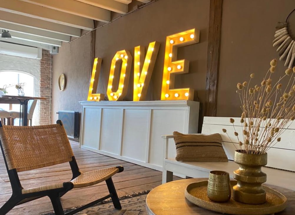 Styling idee in de feestzaal 