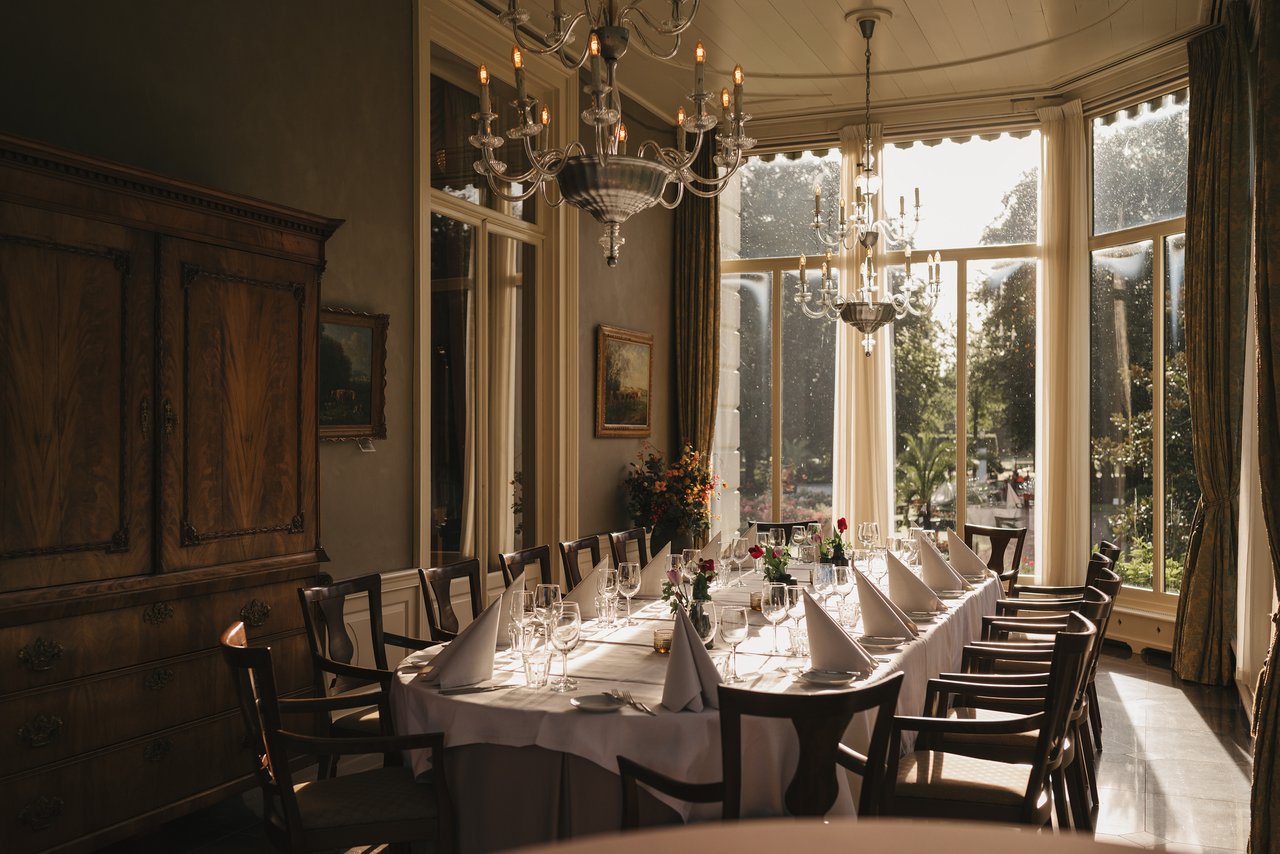 Serre - dinerruimte in het kasteel