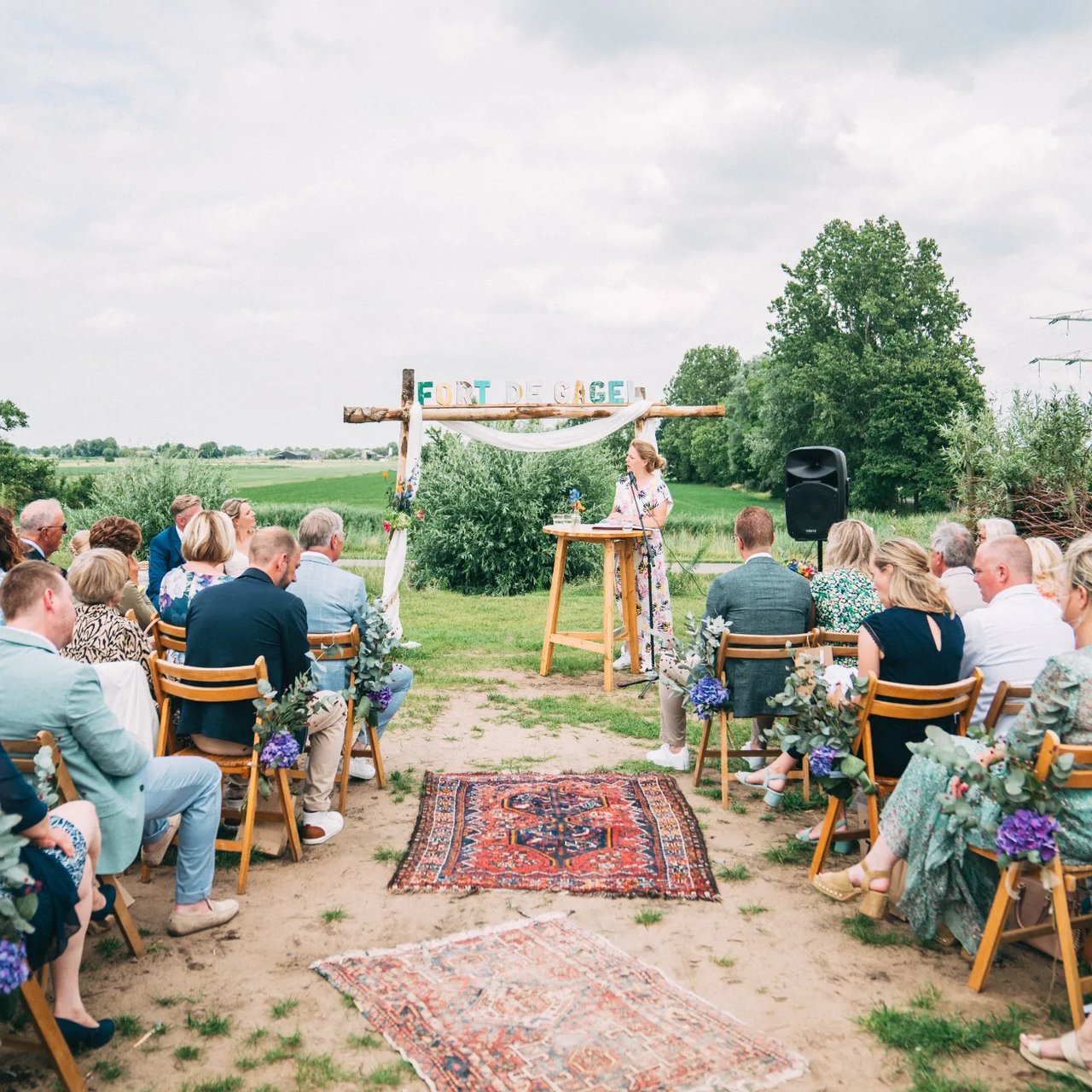 Geef elkaar het ja-woord met uitzicht over de polders.