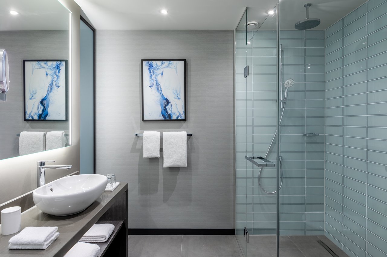 Deluxe King/Twin Room Badkamer