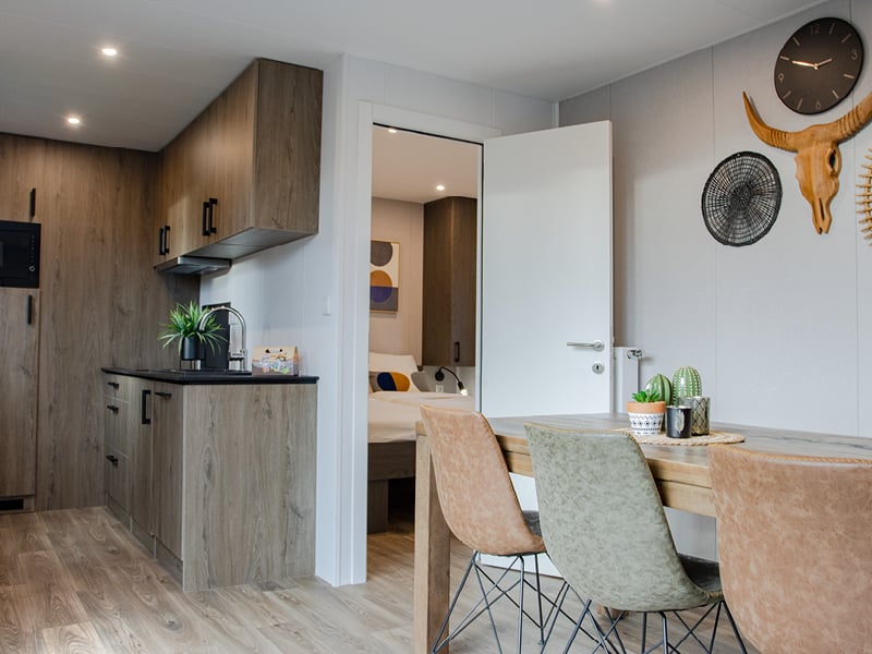 Red Rock Cottage - Woonkamer en Keuken