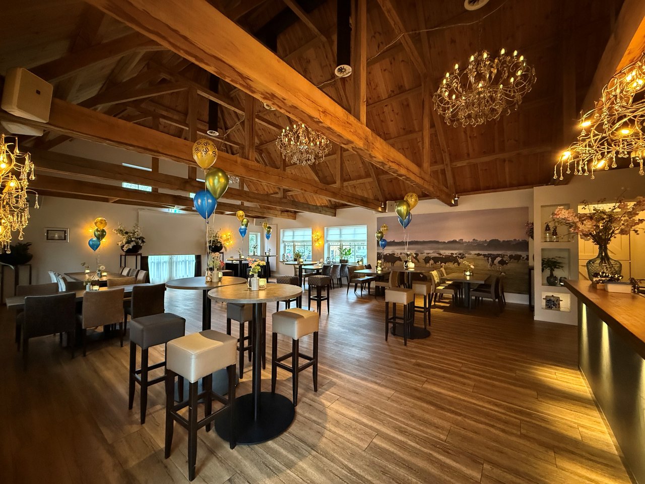 Boerenstal borrelopstelling