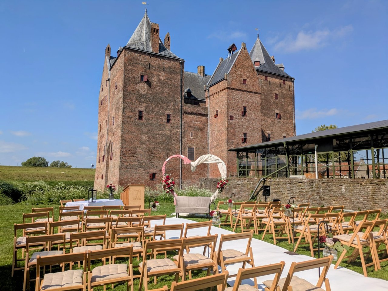 Ceremonie op het toernooiveld