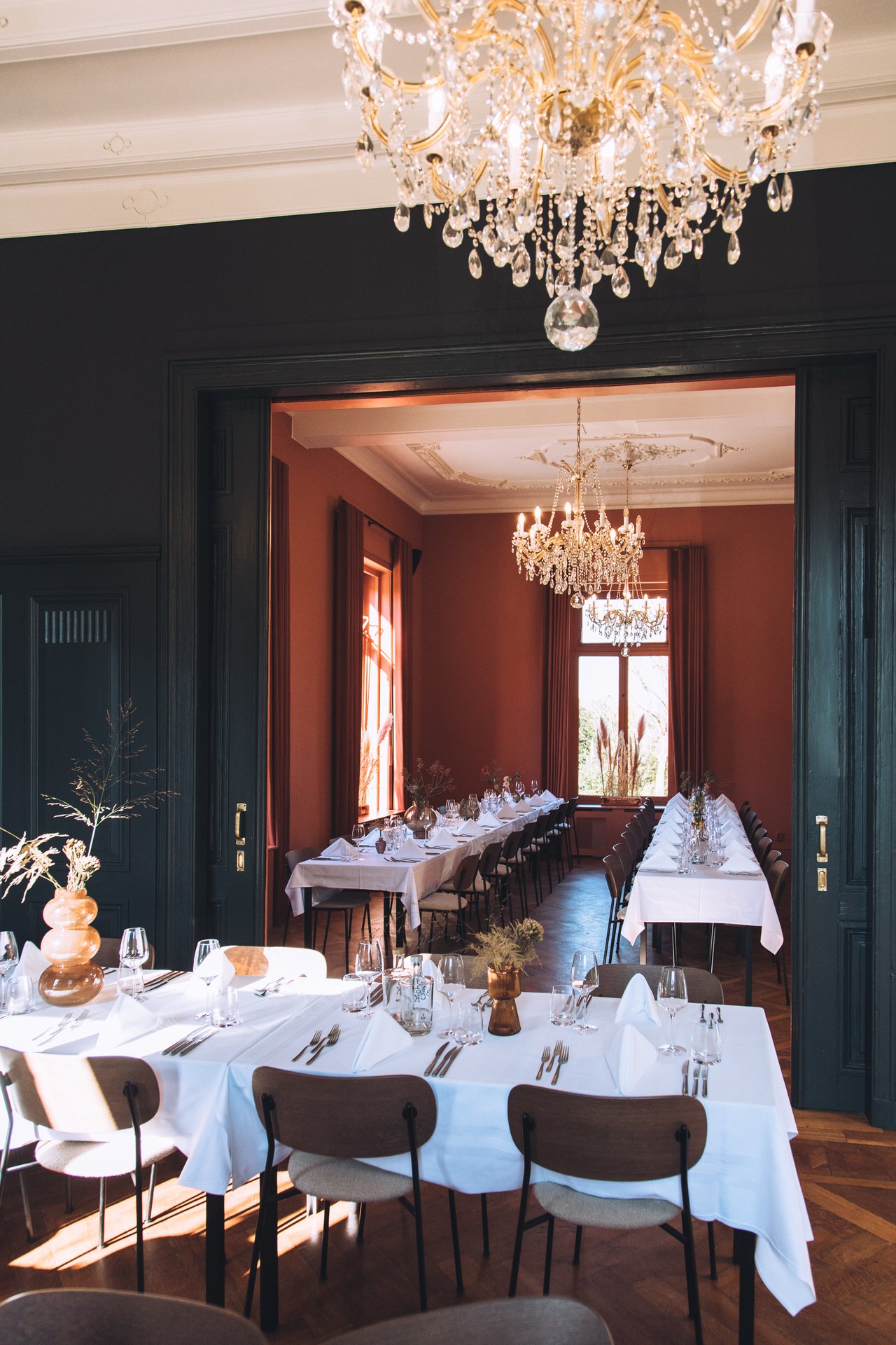 Dineropstelling verbinding Salon Vert-Salon Rose