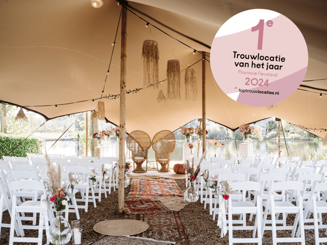 nummer 1 Toptrouwlocatie 2024 van provincie Flevoland