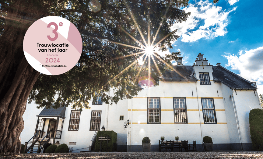 Trouwlocatie van het jaar 2024 in het hart van Maas & Waal gelegen midden in het groen maar toch dichtbij de snelwegen.