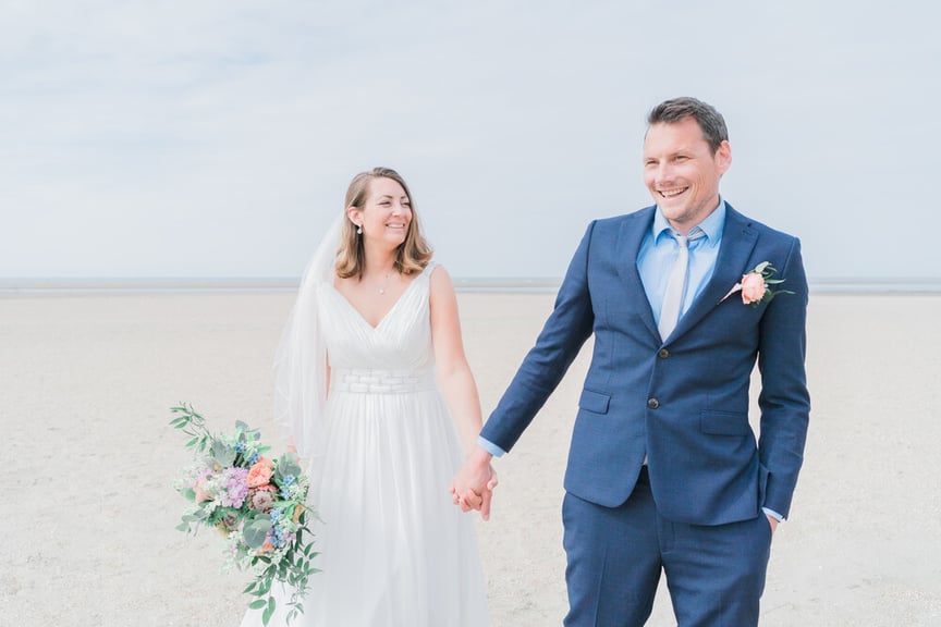 Fotoshoot op het strand