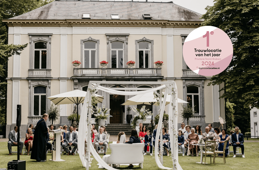 Vooraanzicht Landhuis Wolfslaar