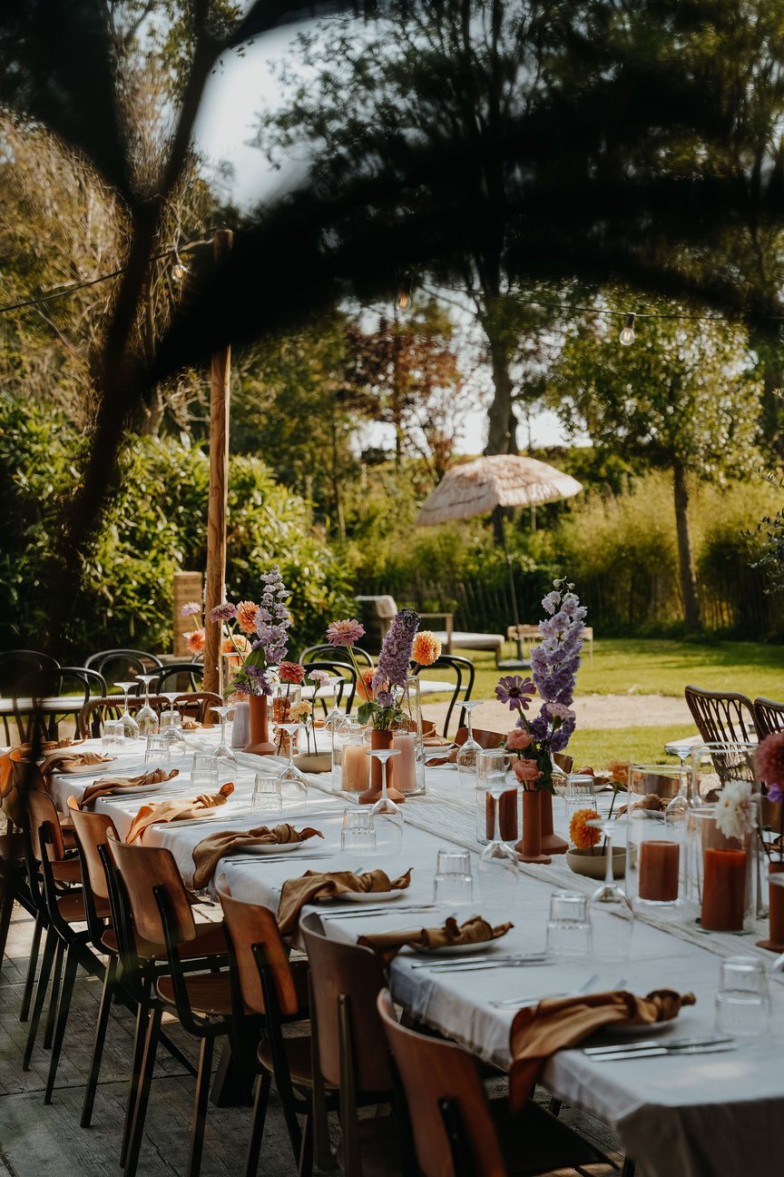 Bruiloft Dinertafel Romantisch